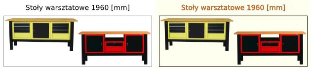 stoły ślusarskie o wymiarach 1960 [mm]